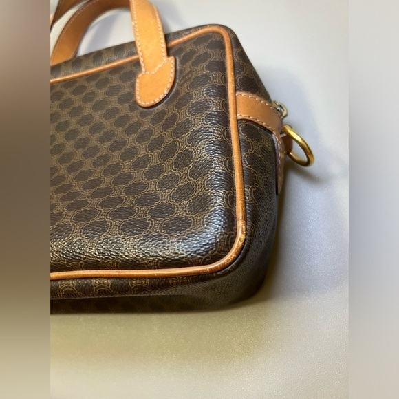 Vintage Celine Macadam Pattern Handbag. - Picture 10 of 15